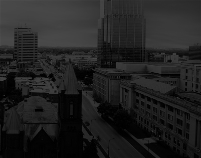 scene of downtown london city