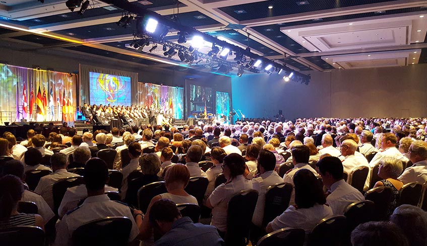 audience in London Convention Centre