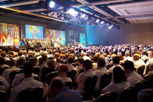 audience looking at stage