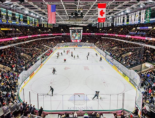 London Knights game at Budweiser Gardens in London, ON.