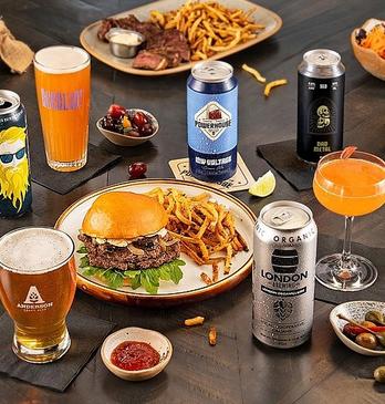 Various brands of beer and spirits from breweries and distilleries from London, Ontario