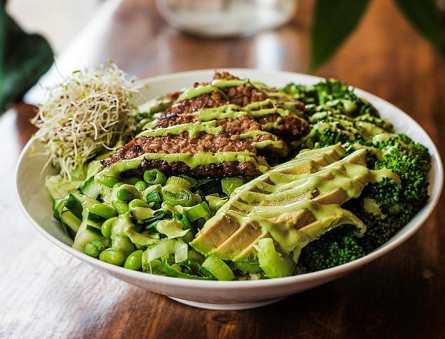 a vegan based dish displayed on a table