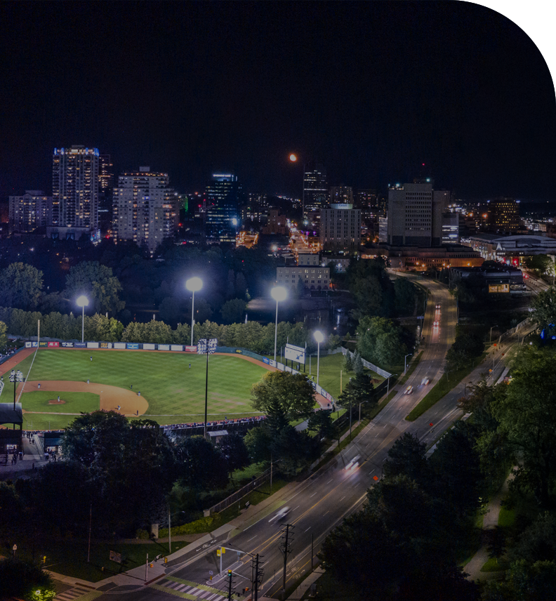 labatt park at night