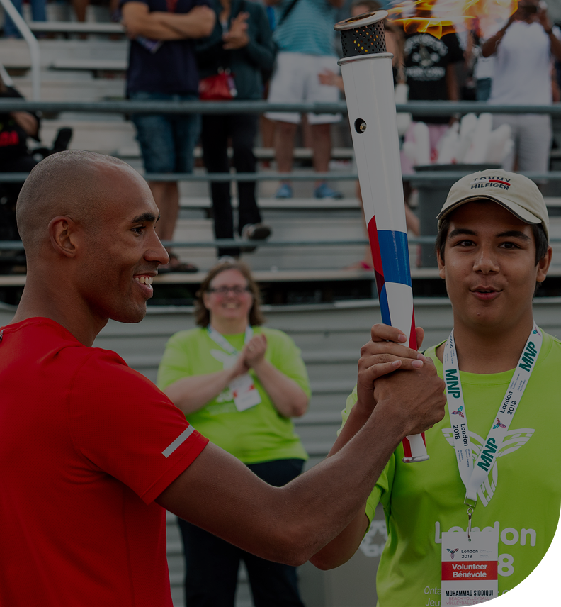 passing the ontario games torch