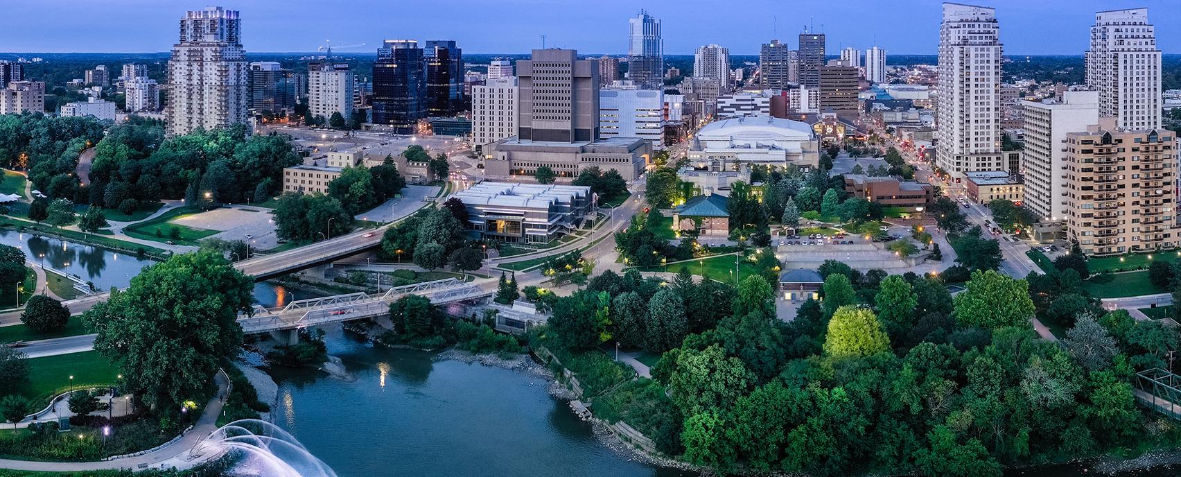 Forks of the Thames near downtown london ontario