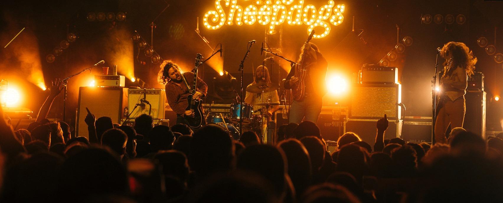 The rock band The Sheepdogs performing live on stage to a sold out crowd at the London Music Hall located in London, Ontario