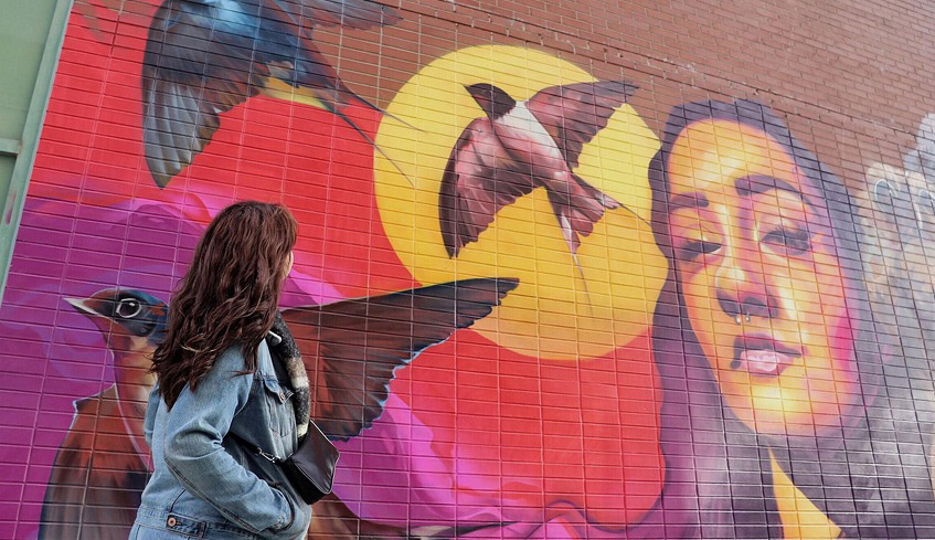mural painting on Market Lane