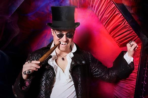The lead character from the production 'Dracula: A Comedy of Terrors' playing at the Grand Theatre in London, Ontario
