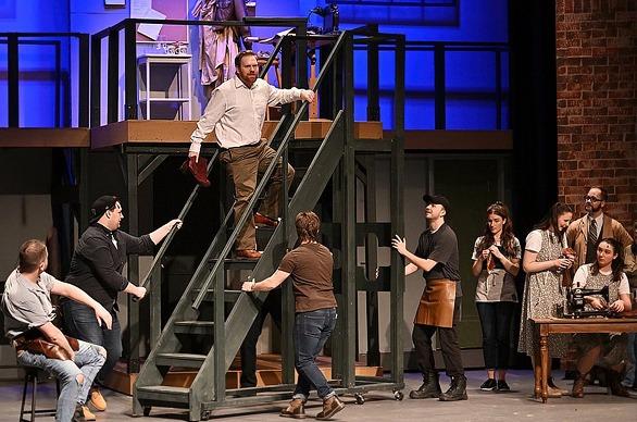 Actors  participating in a theatre production at the Palace Theatre in London, Ontario