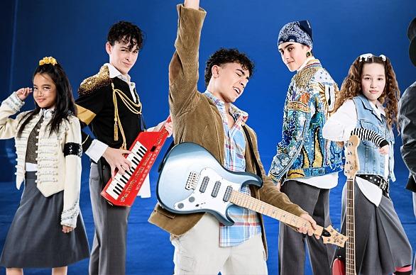 Various performers from the production School of Rock playing at Grand Theatre in London, Ontario