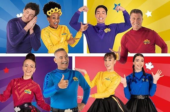 Various cast members of the Wiggles show