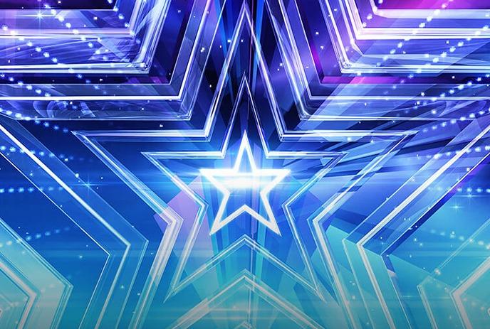 A graphic pattern of various stars