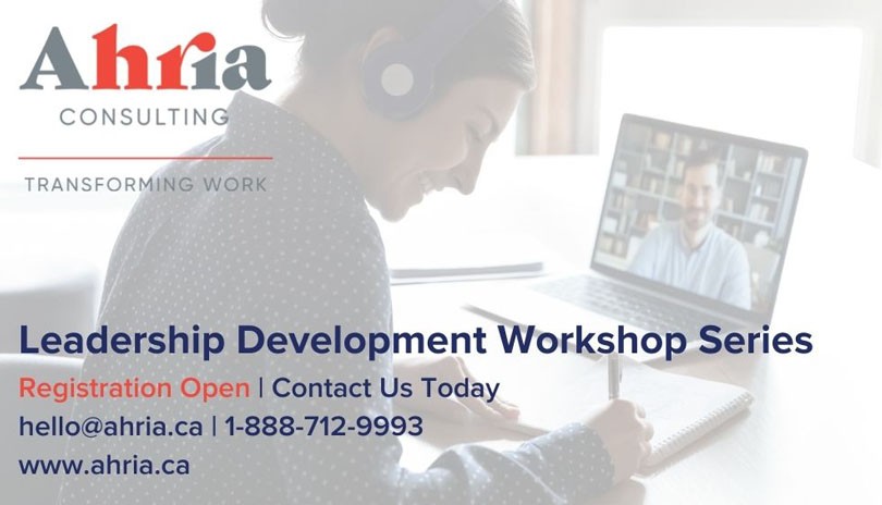 Ahria Consulting | Fall Leadership Development Workshop Series