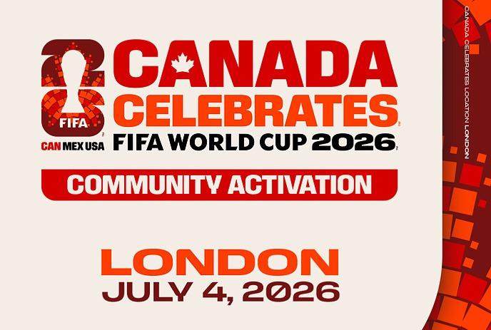Canada celebrates FIFA World Cup 2026 with a vibrant community activation event featuring fans and activities.