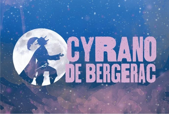 Silhouette figure posing before a bright full moon against a starry night sky with a dramatic stance