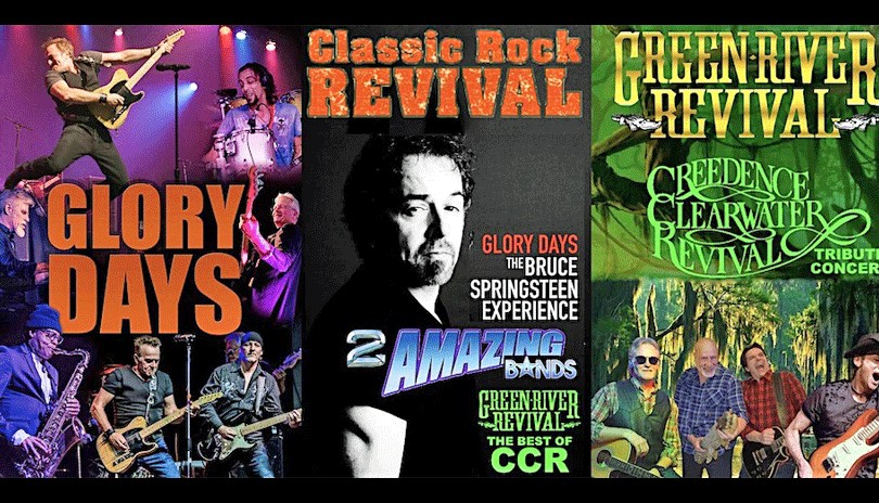 Classic Rock Revival Glory Days and Green River Revival - Tributes to Bruce Springsteen and CCR