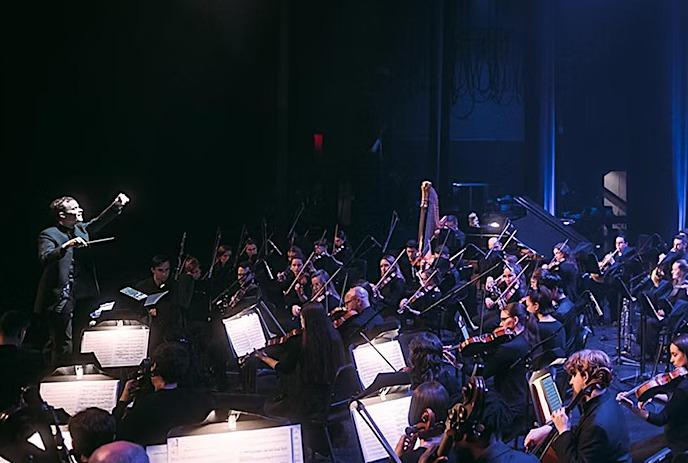 Orchestra performing at the Music At The Movies - A Tribute to John Williams event.