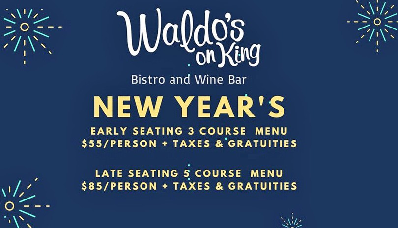 New Years Eve 2022 - Waldo's On King Bistro & Wine Bar