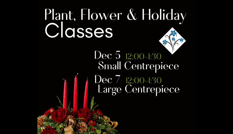 Plant, Flower & Holiday Classes - Dec. 5