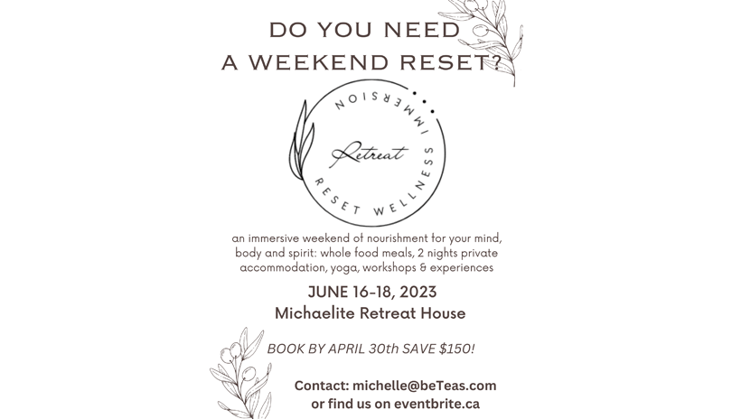 RESET Wellness Immersion Retreat (June 16-18, 2023)
