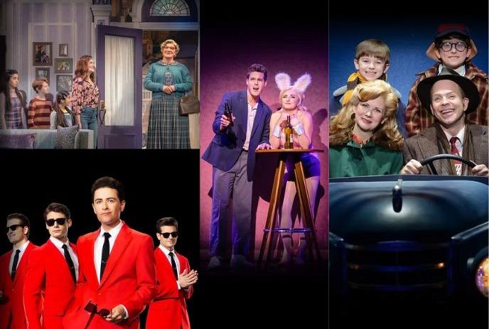 Five Collage of Broadway shows in London Series.