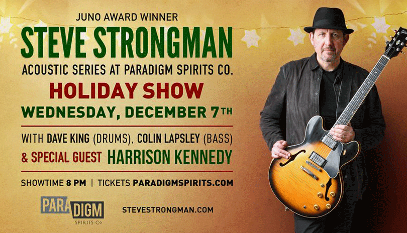 Steve Strongman at Paradigm Spirits Co. with special guest Harrison Kennedy