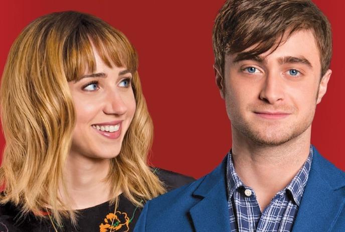 Headshots of Zoe Hazan and Daniel Radcliffe.