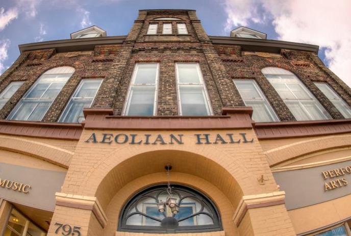 outside building of aeolian hall