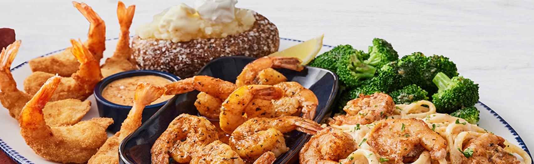 Red Lobster's shrimp platter