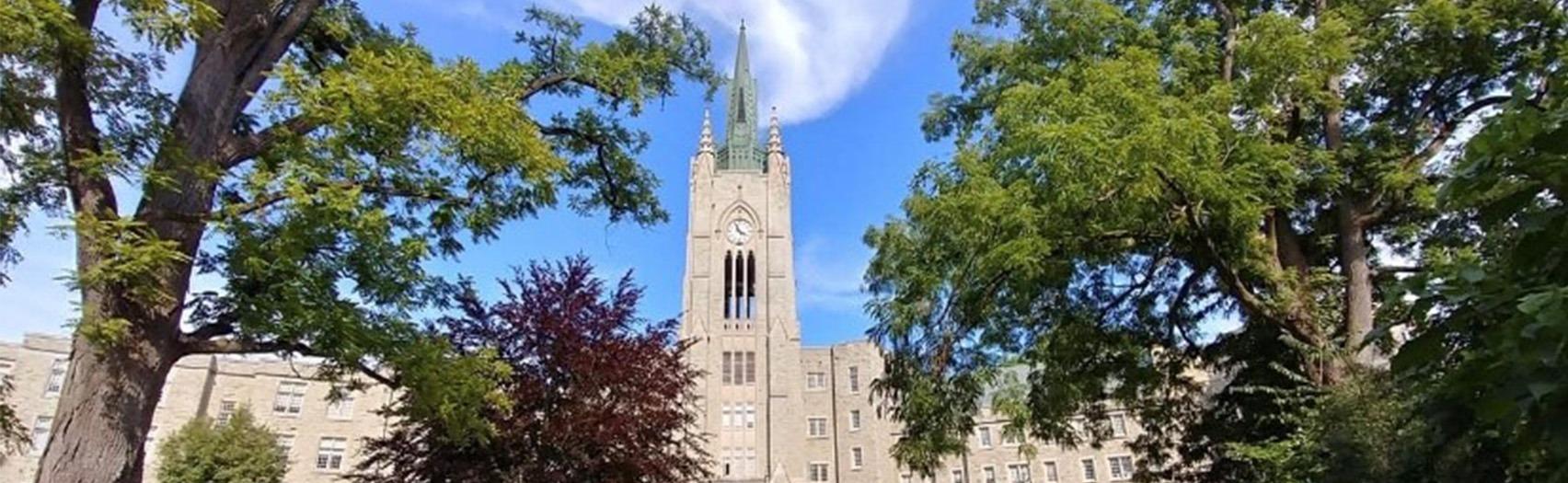 The Grad Club Tower Building with clock