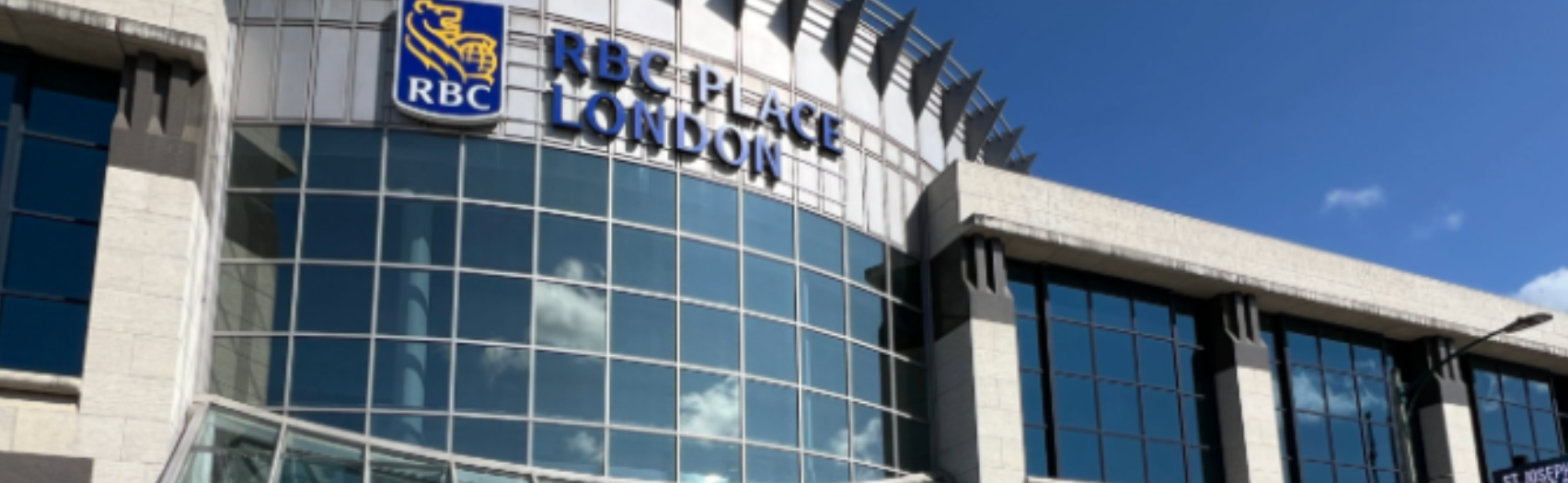streetview of rbc place london at night
