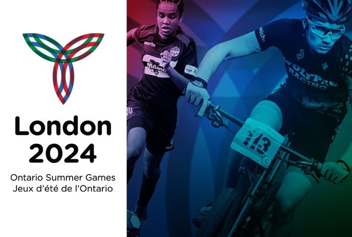 London 2024 Ontario Summer Games graphic and athletes