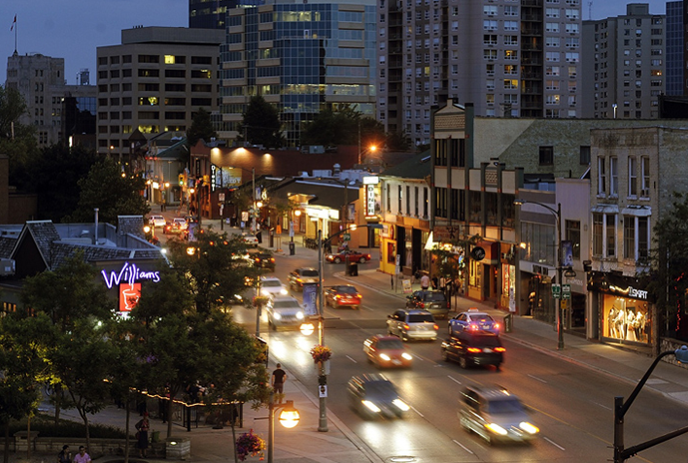 Richmond Row in London, Ontario