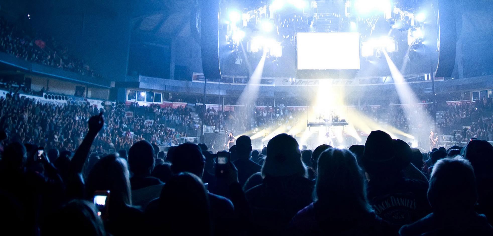 audience view of music stage at budweiser gardens
