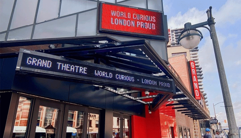 The Grand Theatre from the outside during the day.