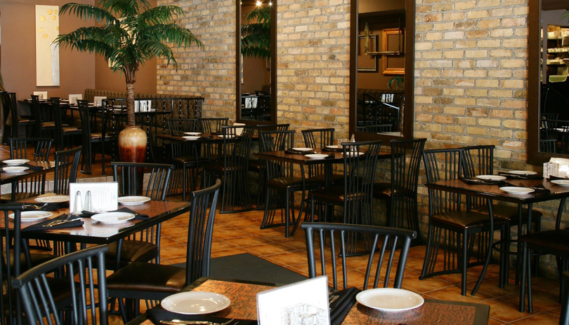 The indoor dining area of the Tasting Room located in London, Ontario