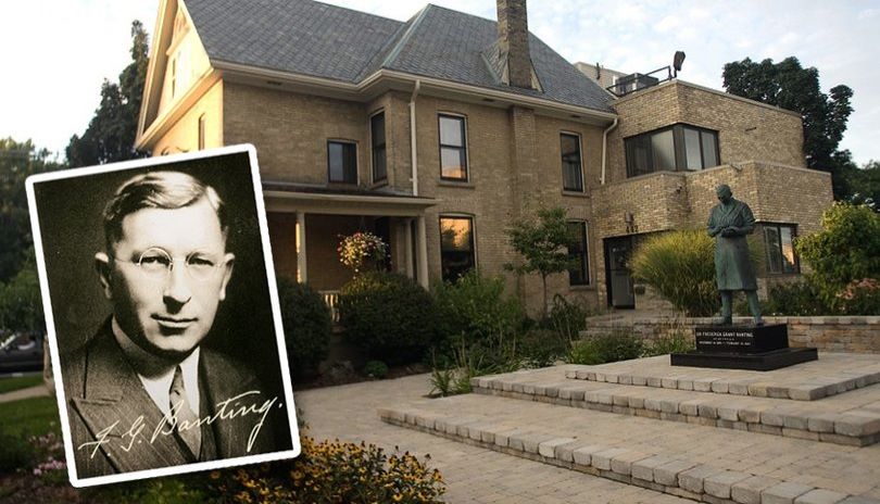 Exterior view of the Banting House building located in London, Ontario