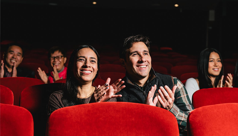 Audience clapping for a production put on at the Grand Theatre in London, Ontario