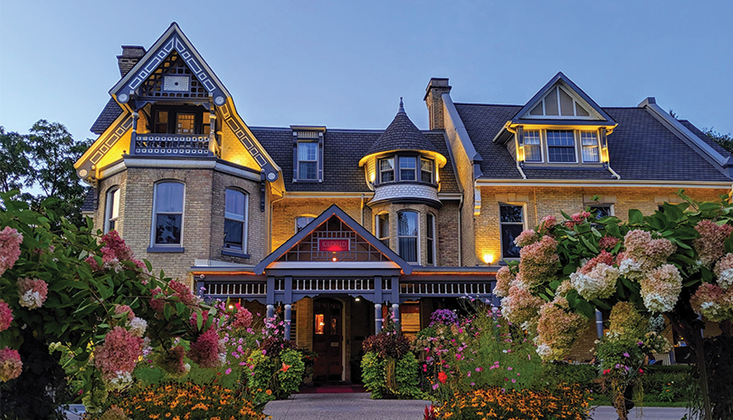 Outside shot from the gardens of the Idlewyld Inn & Spa in London