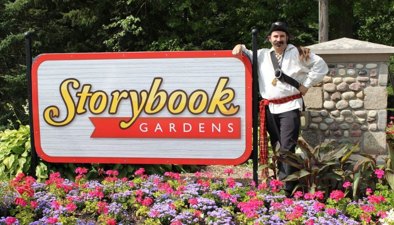 Storybook Gardens signage