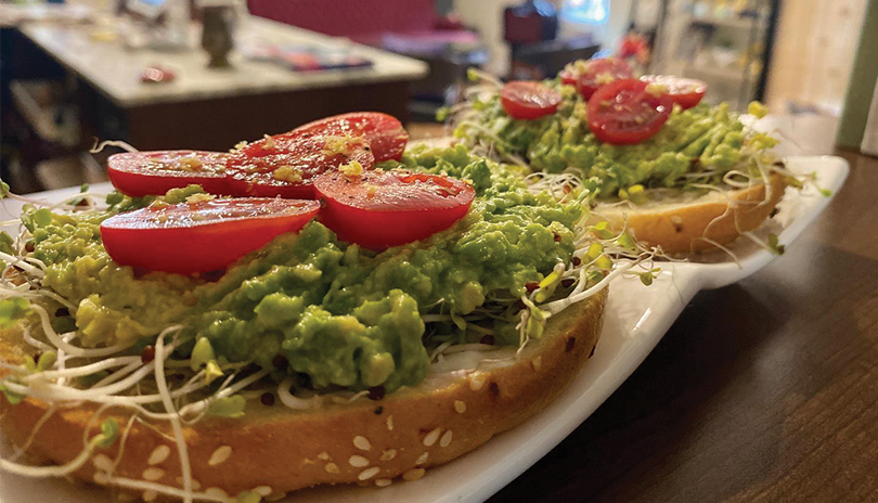 Avocado toast at the Tea Lounge