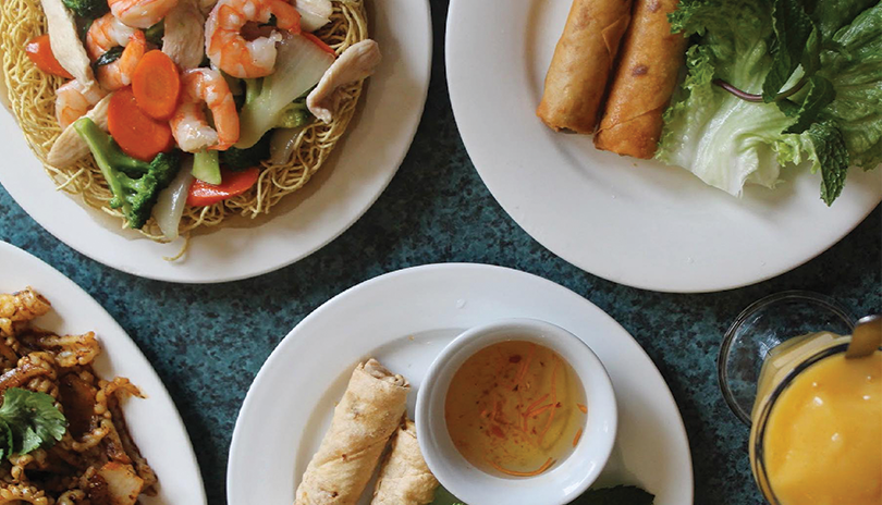 variety of vietnamese dishes on display at Vietnam Restaurant