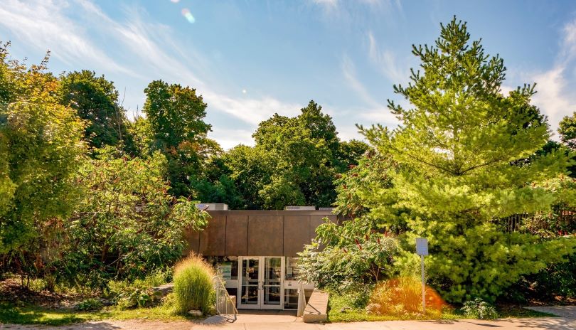 Exterior view of the Museum of Ontario Archaeology building located in London, Ontario