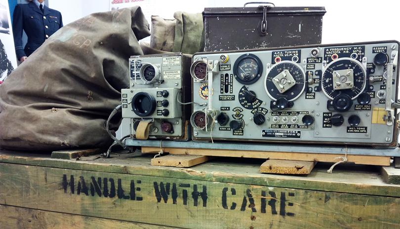 An old radar device used in World War two on display at the Secrets of Radar Museum locate din London, Ontario