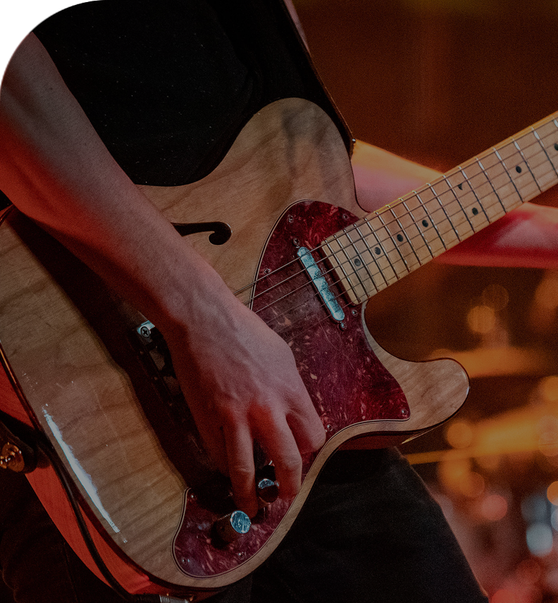 musician playing guitar