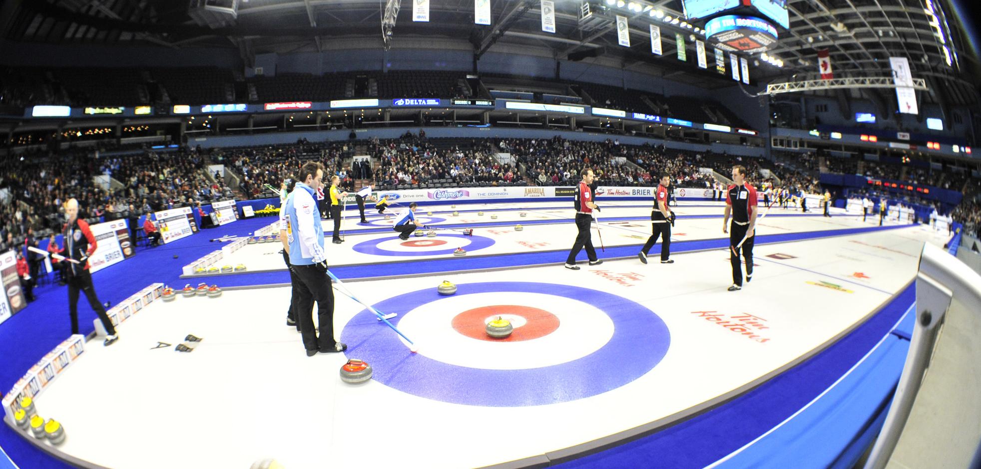 Athletes participating at the 2011 Brier in London, ON