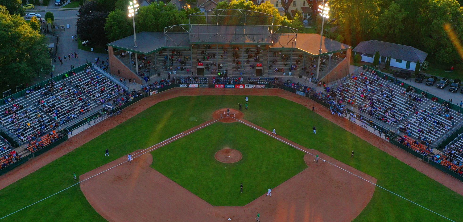 Scoreboard at Labatt Memorial Park in London, ON