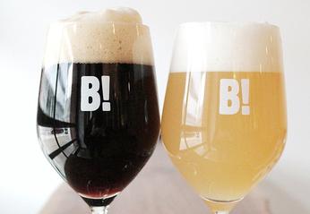 two glasses filled with beer from Beerlab! located in London, Ontario