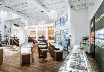 The main showroom of Nash Jewellers store located in London, Ontario