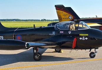 A vintage plane on display at the Jet Aircraft Museum located in London, Ontario